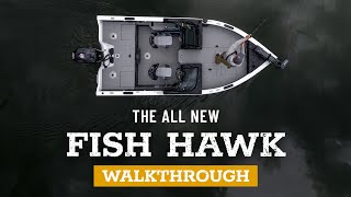 Fish Hawk 1750 amp 1850 Walkthrough  Deep V Fishing Boat  Crestliner Boats [upl. by Ayiotal]