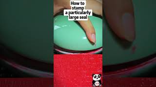 How to stamp a particularly large seal [upl. by Harned]