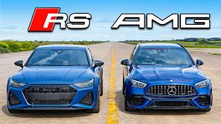 New AMG C63 v Audi RS7 Performance DRAG RACE [upl. by Lyall]