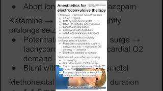 Anesthetics for electroconvulsive therapy [upl. by Aiveneg]