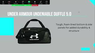 Under Armour Undeniable Duffle Review [upl. by Uht]