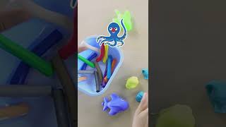 JUGANDO CON PLASTILINAS babyshark diversion infantil diy plastilina niños juguetesycolores [upl. by Lydon]