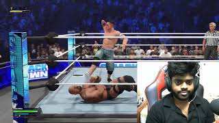 WWE 2k 24 John Cena vs Stone Cold one on one gameplay facecam reaction tamil [upl. by Adnalra]