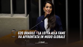 LOTTA ALLA FAME UNA SFIDA GLOBALE  G20 Brasile [upl. by Albie97]