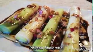 Recette rapide Poireau vinaigrette [upl. by Malchus694]