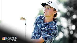 USGA Highlights 2024 US Junior Amateur Golf Championship Semifinals  Golf Channel [upl. by Lyrrad]