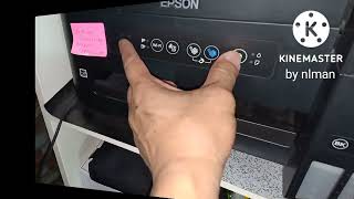 EPSON L4150  Checking and Cleaning the Print Head  Using Printer Buttons [upl. by Bev]