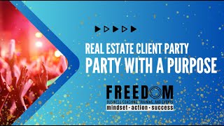 Party with a Purpose  Real Estate Client Event Training [upl. by Nellahs732]