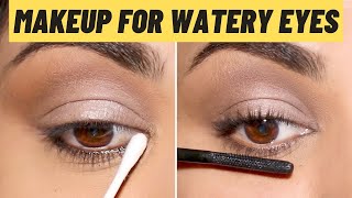 WATERY or SENSITIVE eyes Heres how to do your makeup [upl. by Eitsym]