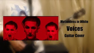 Motionless in White  Voices Guitar Cover tab on screen [upl. by Waddell334]