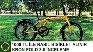 KRON FOLD 30 KATLANIR BİSİKLET İNCELEME  1000 TL BİSİKLET TAVSİYESİ [upl. by Dynah]