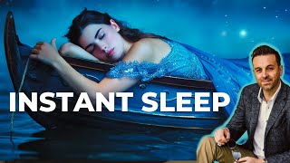 SLEEP HYPNOSIS  GUIDED MEDITATION  RELAXING MUSIC combo for Rapid Sleep DARK SCREEN [upl. by Market602]