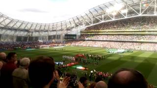 Republic of Ireland vs Scotland Anthems [upl. by Hgielak103]