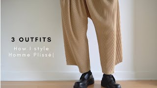 3 OUTFITS to try ft Homme Plissé Issey Miyake [upl. by Ynohtnacram595]