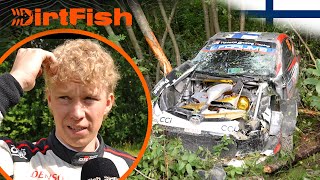 Rovanperä CRASHES 😱 WRC Rally Finland 2024 [upl. by Anifled]