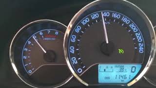 Corolla Gli 2016 model top speed on NH5 [upl. by Sivam]