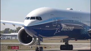 4K  Boeing 777x in Spokane Washington  Day 13  N779XW [upl. by Marissa]