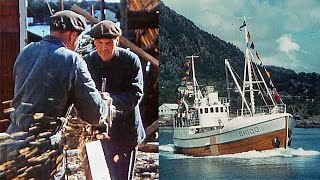 Sagvåg i 1960 – Ottesen skipsbyggeri bygging av fiskebåten «Arnkell» [upl. by Nerac768]