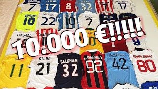 10000 EURO DI MAGLIETTE DA CALCIO LA MIA COLLEZIONE RARA ESCLUSIVA [upl. by Hellah134]