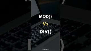 SQL MOD Vs DIV ✍️ [upl. by Mafala]