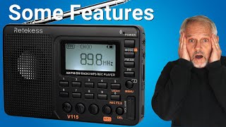 Features and How to Use the Retekess V115 Digital Radio AM FM [upl. by Thisbe]