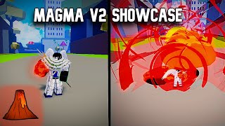 Magma Awakening  V2  Showcase  Blox Fruits [upl. by Pepper]