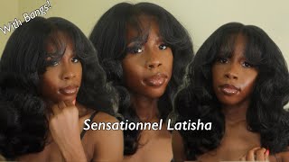 LATISHA W BANGS  Cut and customize synthetic wigs  Sensationnel Latisha [upl. by Frieda756]