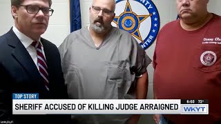 Kentucky sheriff accused of killing judge enters plea [upl. by Yauqaj]