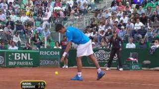 Nadal vs Djokovic highlights1er set final Masters 1000 Roma [upl. by Wickman711]