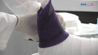 Synthetic casting lower leg application with footplateENby BSN medicalmov [upl. by Attaynik]