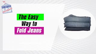 How To Neatly Fold Jeans [upl. by Angelia]