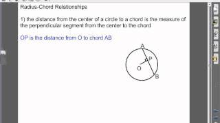 The Circle Chords Diameters special relationships between radii and chords [upl. by Htebilil]