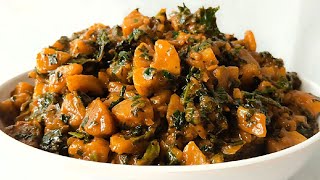 Healthy NIGERIAN PLANTAIN PORRIDGE and VEGETABLES  Plantain Pottage Recipe [upl. by Amos]