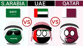 Saudi Arabia vs UAE vs Qatar  Country Comparison [upl. by Felicity568]