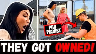 Worker STUNS GIRLS With Unexpected Piano Skills 😮 [upl. by Alfonse]