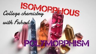 Isomorphism and Polymorphism  difference between them  class 11 chemistry [upl. by Publius]