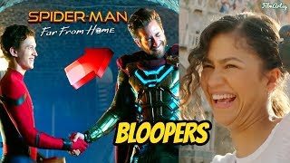 SpiderMan Far From Home Hilarious Bloopers amp GagReel  Tom Holland Bloopers 2019 [upl. by Trill995]