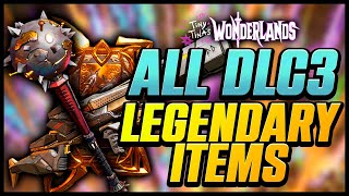 All DLC3 legendary items and what they do  Tiny Tinas Wonderlands [upl. by Elylrac]