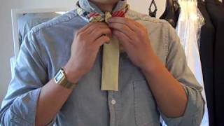 how to tie a reversible bowtie [upl. by Llenrup]