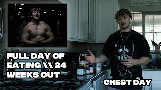 Lean bulking  Full day of eating  supplements  Chest day [upl. by Eehsar]