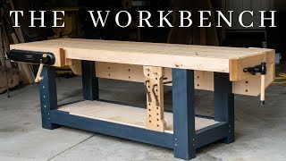 The PERFECT Woodworking Workbench  How To Build The Ultimate Hybrid Workholding Bench [upl. by Sharia]