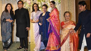 Hema MaliniSaira Banu Rekha Asha Negi amp Dilip Joshi with wife at Ira Khan Wedding Reception 💖😍📸 [upl. by Januarius]