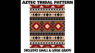 Aztec Tribal Pattern C2C amp Tapestry Crochet Pattern amp Chart by Magic Yarn Pixels [upl. by Lenni]