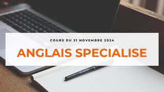 COURS ANGLAIS SPECIALISE DU 21 NOVEMBRE 2024  LICENCE 3 GEOGRAPHIE  UCAD [upl. by Guglielmo]