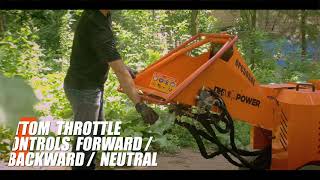 DK2  OPC505AE  FEATURES  Power 5 inch auto feed chipper electric start [upl. by Stieglitz]