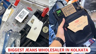 Branded Jeans Wholesale  Fancy Market  khidirpur market  wholesale jeans Kolkata jeans [upl. by Hakon365]