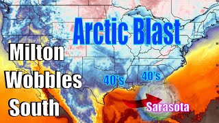 HIGH ALERT Milton Wobbles South Deep Arctic Blast Coming After [upl. by Gallenz]