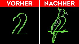 SCHÖNE IDEEN ZUM ZEICHNEN DIE JEDER UMSETZEN KANN [upl. by Edrea]