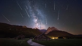 Perseid meteor shower lights up night skies across the world [upl. by Derr]