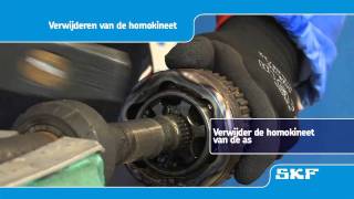 SKF  Montageprocedure van de nieuwe homokineet VKJA 5342 Renault Laguna I 18 [upl. by Pavel]